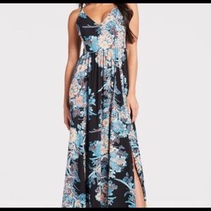 Free people through the vine maxi dress